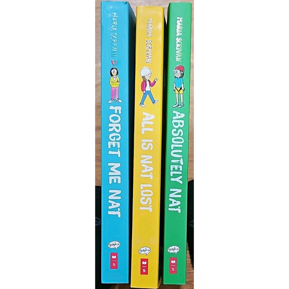 Lot Of 3 - Novel Forget Me Nat / Absolutely Nat / All Is Nat Lost Maria Scrivan